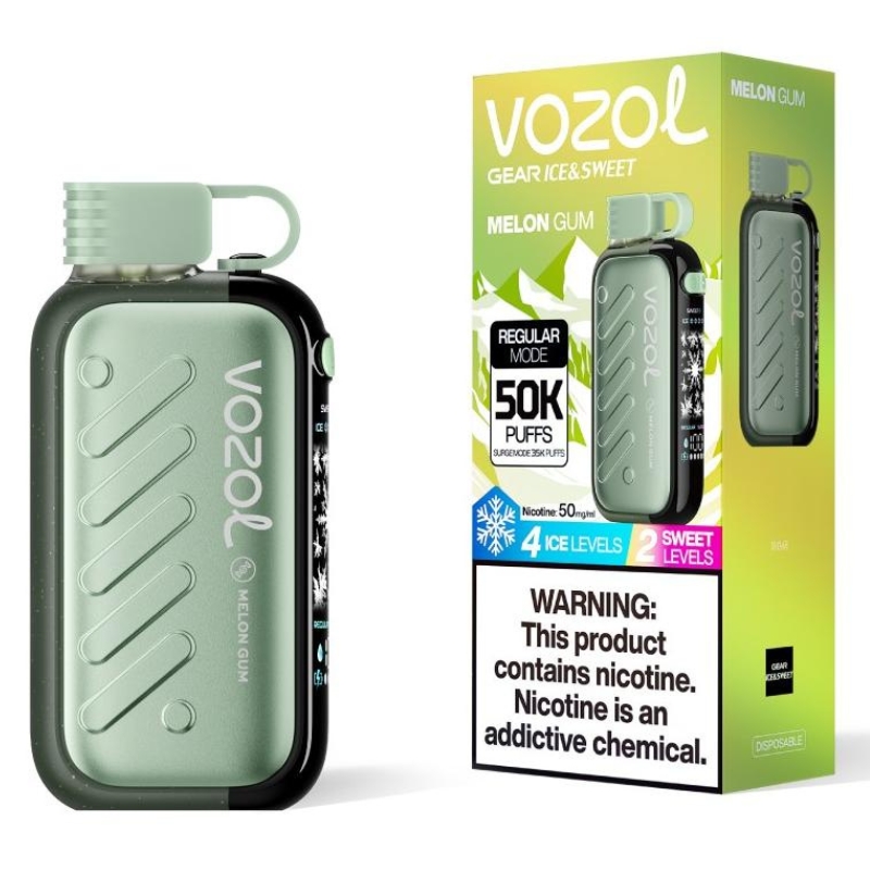 Vozol Gear Ice & Sweet 50k Melon Gum Flavor - Vozol Vape Estonia