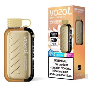 Vozol Gear Ice & Sweet 50k Peach Mango Watermelon Flavor - Vozol Vape Estonia