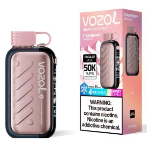 Vozol Gear Ice & Sweet 50000 Strawberry Banana Flavor - Vozol Vape Estonia