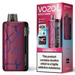Vozol Neon 45000 Cranberry Ice - Vozol Vape Estonia