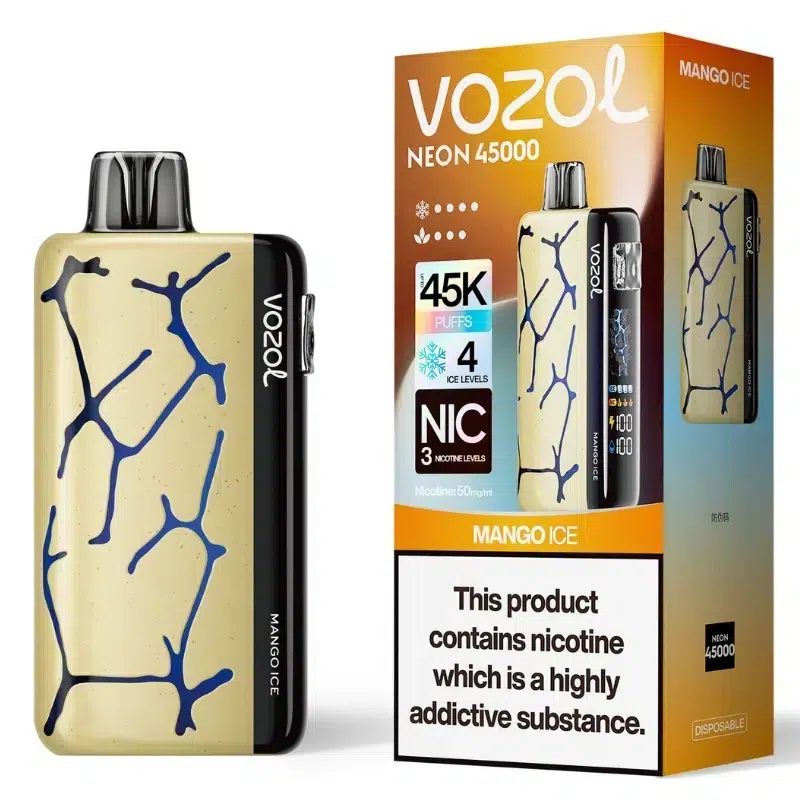 Vozol Neon 45000 Mango Ice - Vozol Vape Estonia
