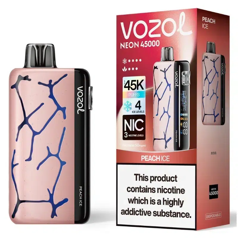 Vozol Neon 45000 Peach Ice - Vozol Vape Estonia Vozol Neon 45000 Peach Ice - Vozol Vape Estonia