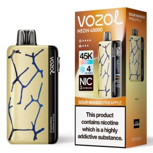 Vozol Neon 45K Sour Mango Pineapple - Vozol Vape Estonia